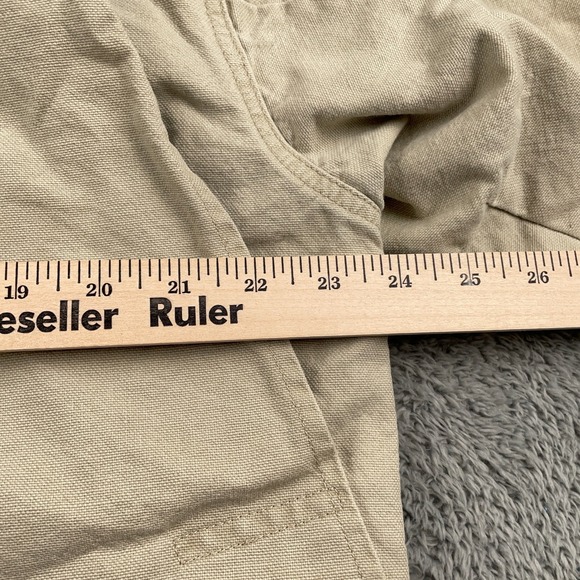 VTG LL Bean Jacket Womens Large Canvas Chore Barn Field Coat Corduroy Collar - Picture 14 of 15